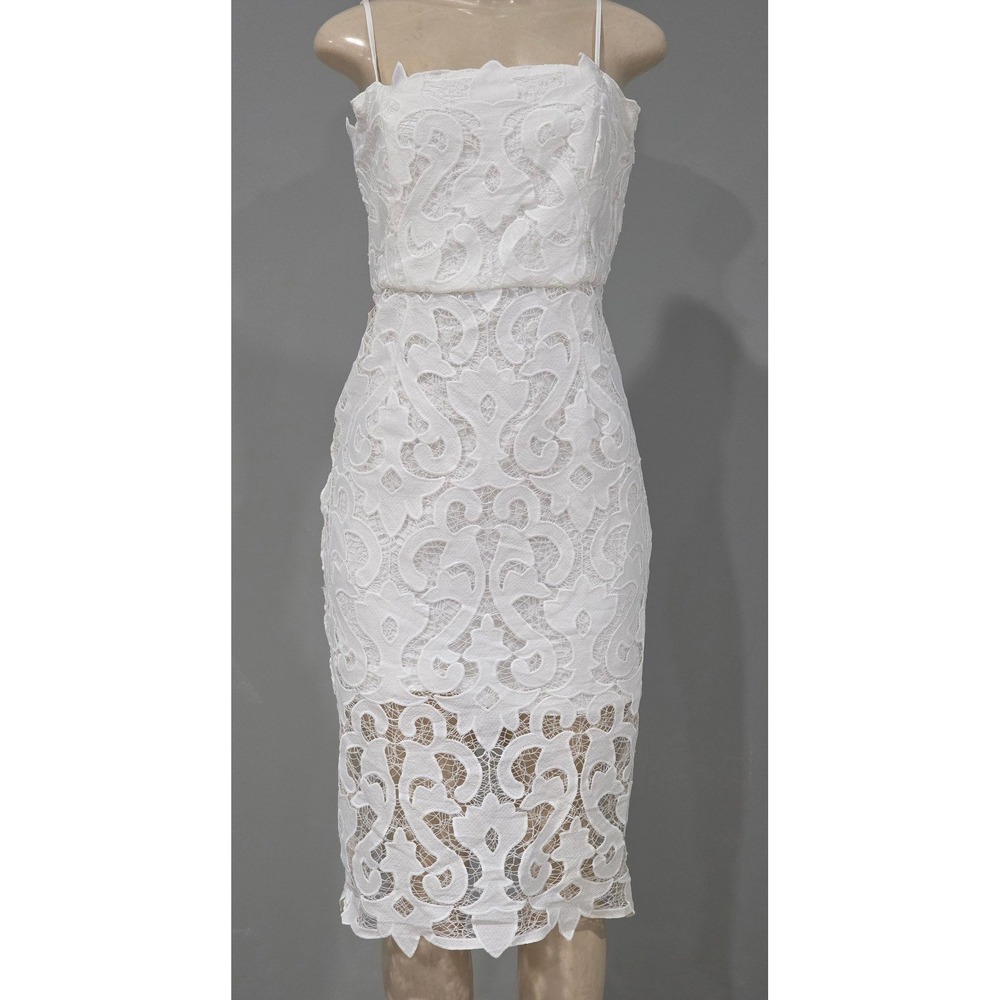 Bardot beautiful lace dress nwt size 6 white